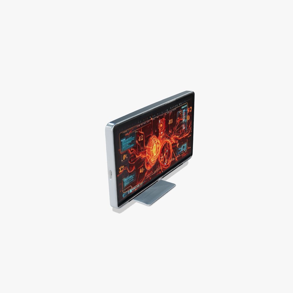 Futuristic Computer Monitor Model Pack